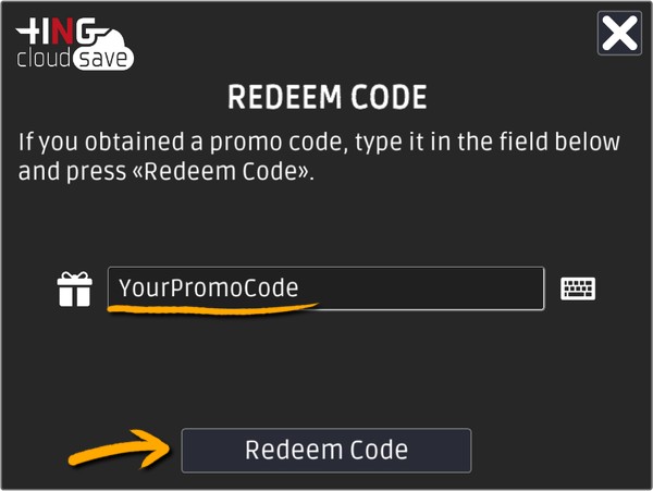 HNG Cloud Save – how to redeem a promo code?