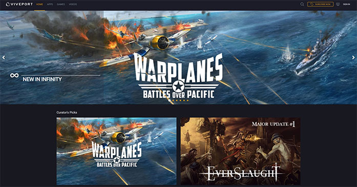 Warplanes: Battles over Pacific is now available on VIVEPORT Infinity