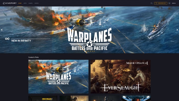 Warplanes: Battles over Pacific is now available on VIVEPORT Infinity